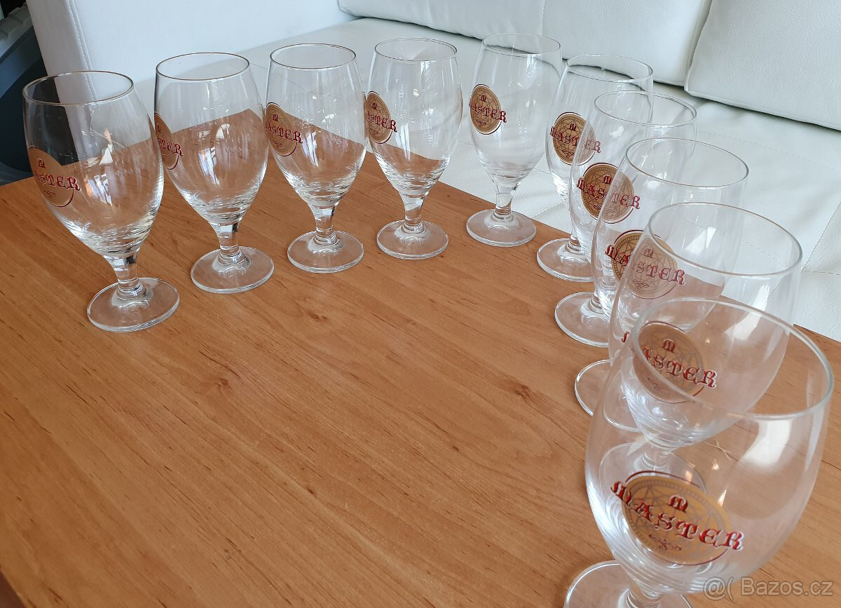 Pěkné poháry číše sklenice Master 0,3l, 10 kusů - 6