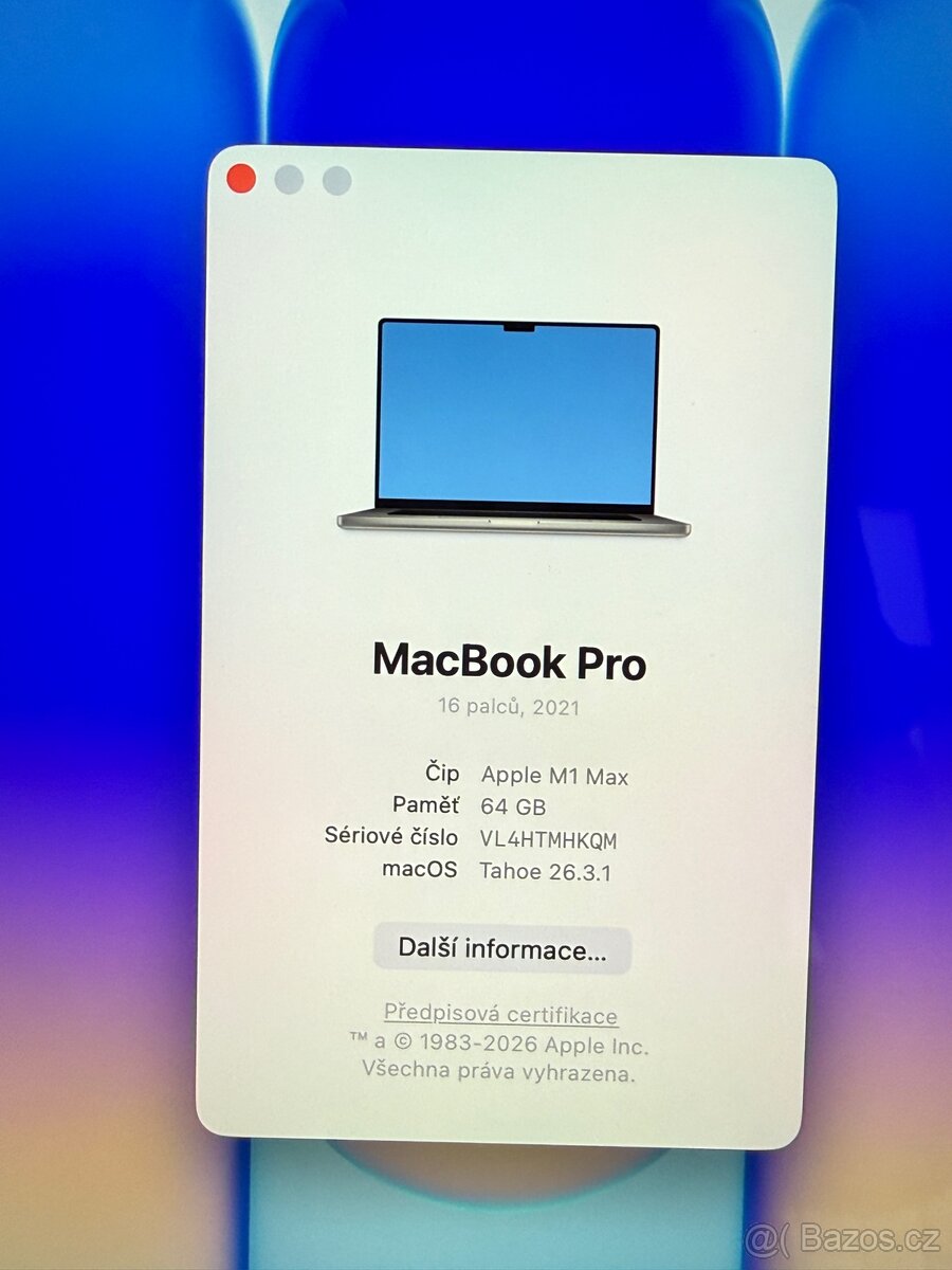 MacBook PRO M1 MAX/64/2 TB - 6