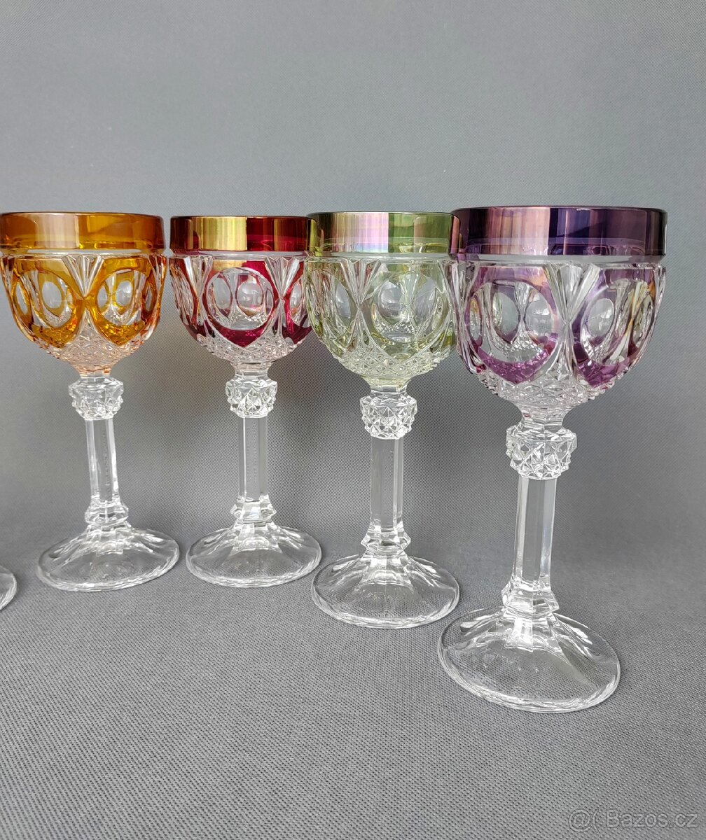 Luxusní sada křišťálových broušených sklenic od Hofbauer - 6