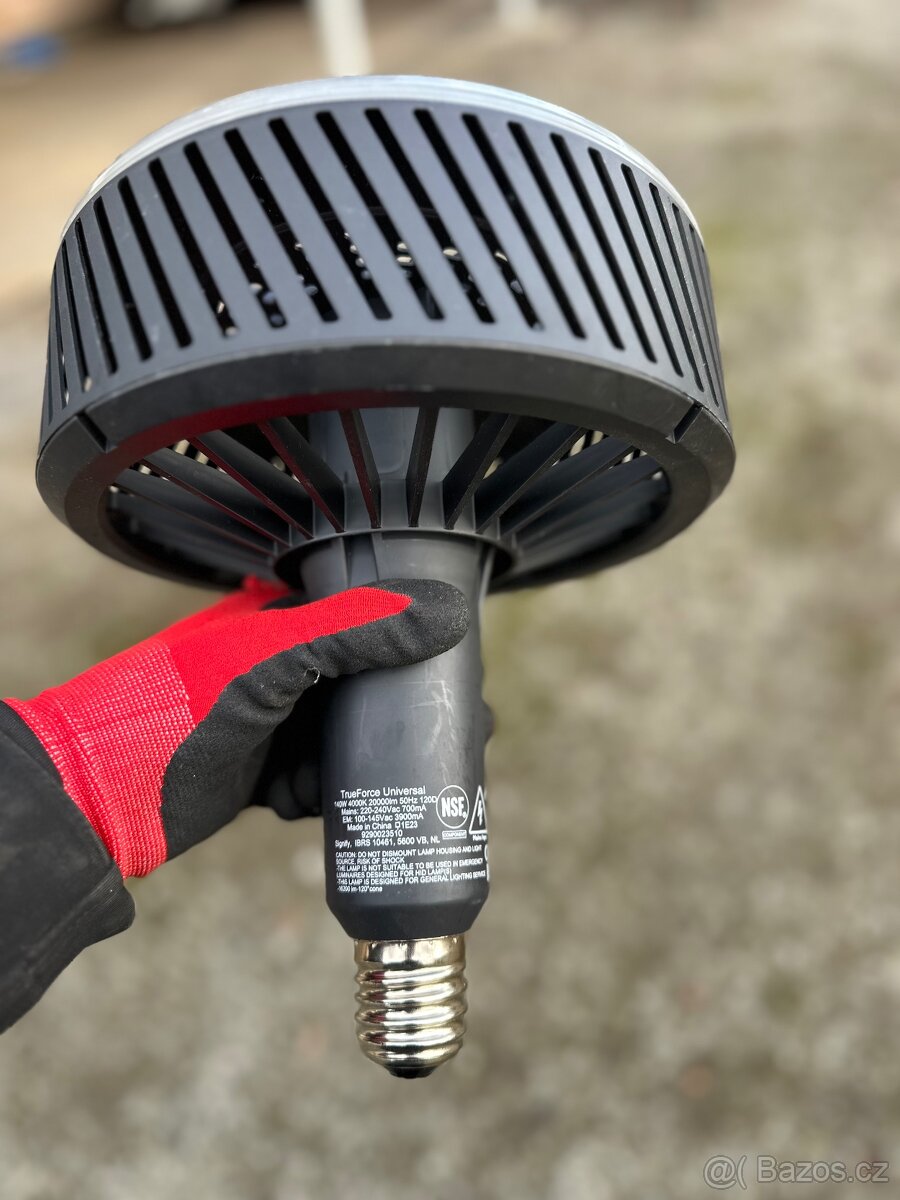 Industriální stropní průmyslová smaltovaná lampa - 6