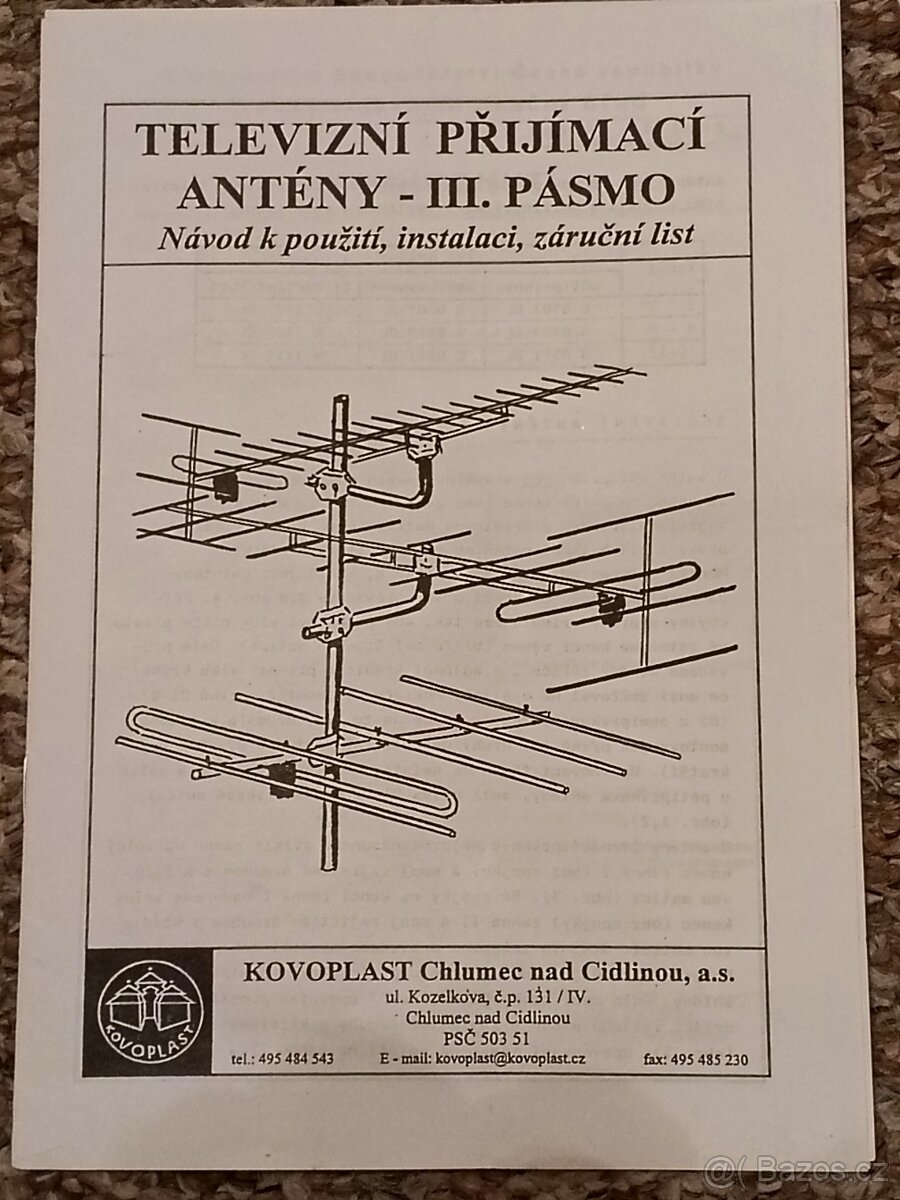 antény pro příjem DAB K5-7 14 prvků,cena je za všechno . - 6
