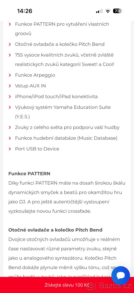 Klávesy yamaha PSR E443 - 6