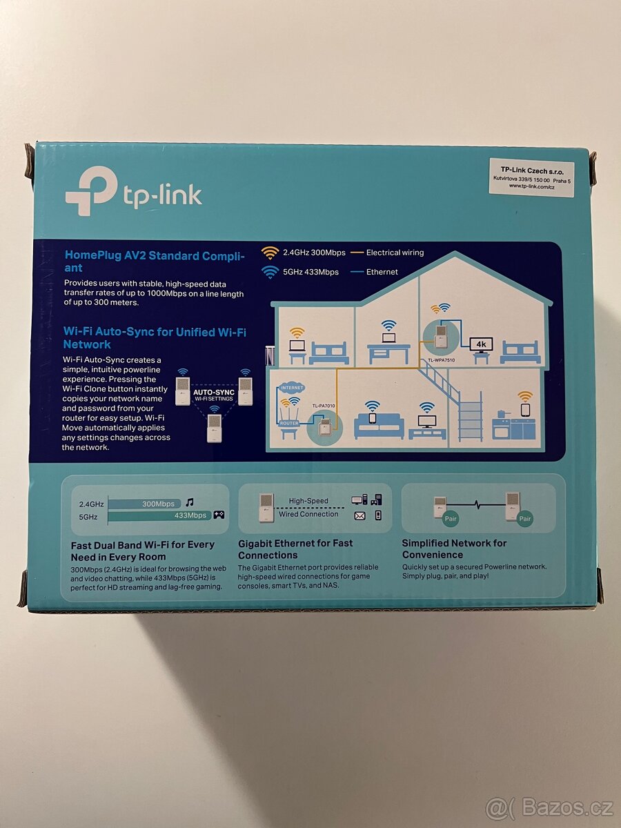 TP-Link TL-WPA7510 KIT Powerline Wi-Fi kit - 6