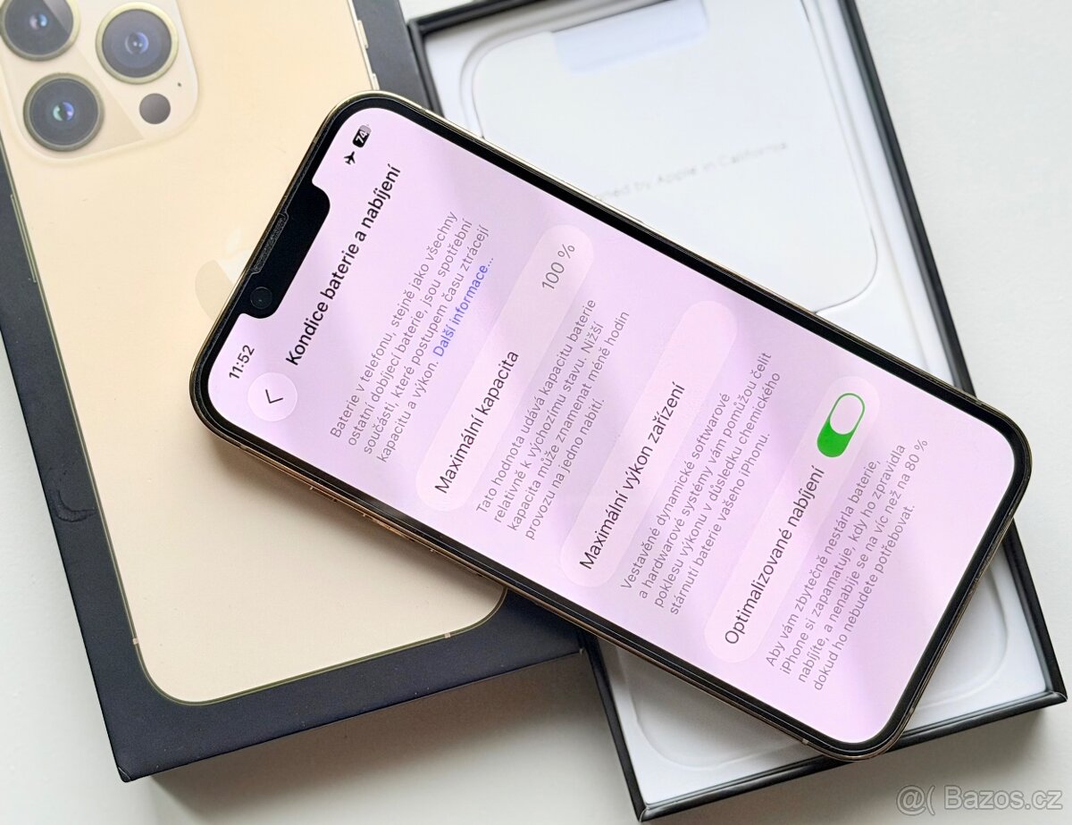 iPhone 13 Pro Gold BATERIE 100% TOP - 6