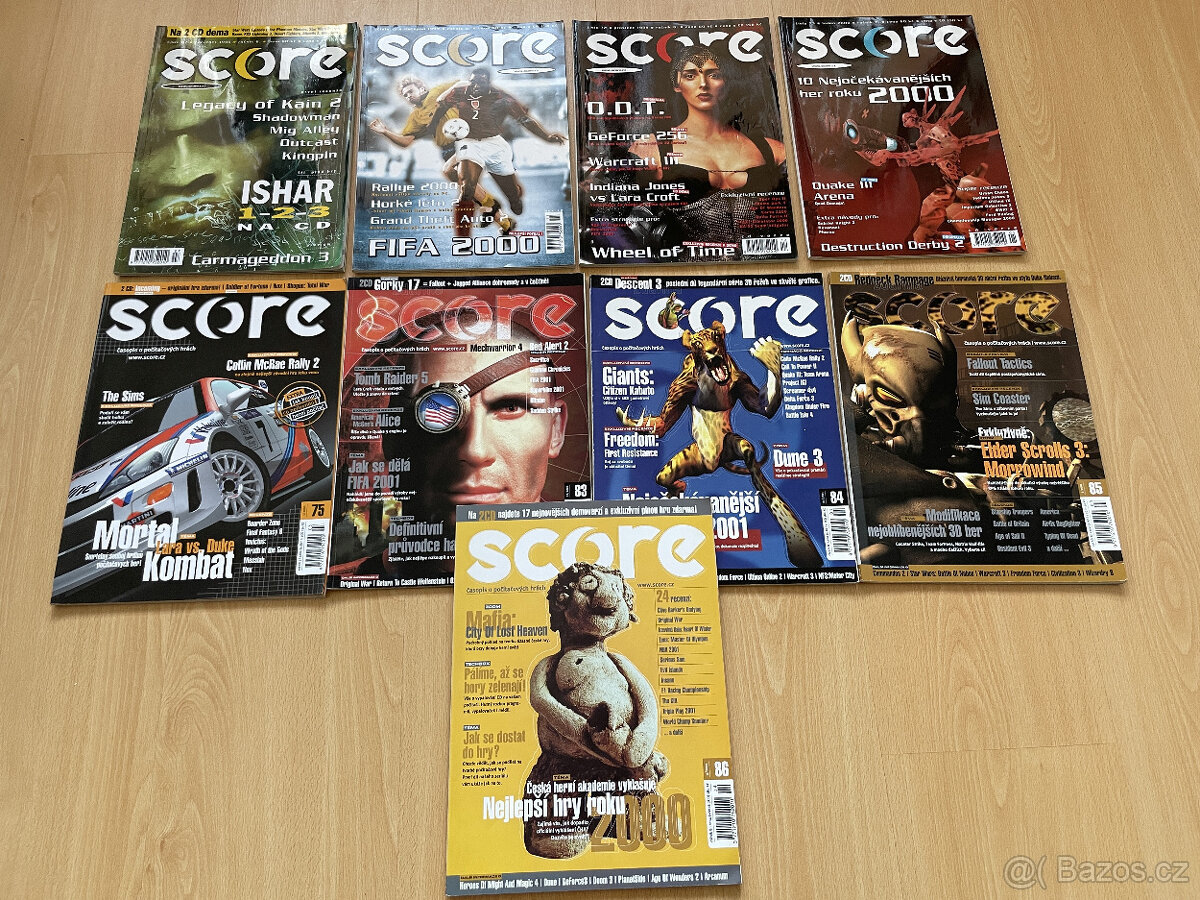 Časopis Score: 40 čísel, ročníky 1,2,3,4,5,6,7,8,13,15 - 6