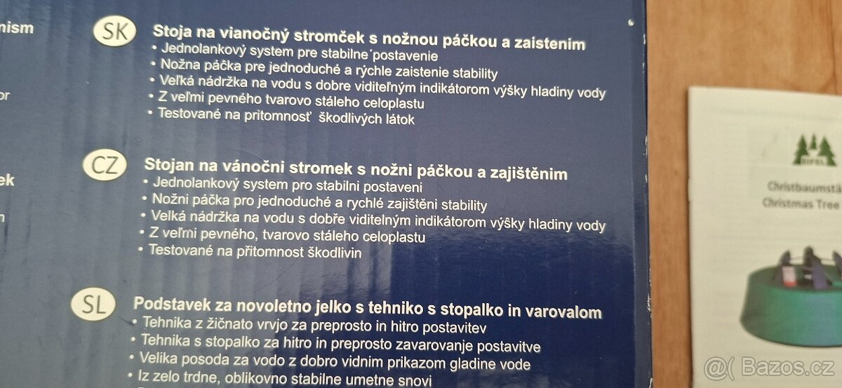 Stojánek na vánoční stromeček - velmi pěkný stav - 6