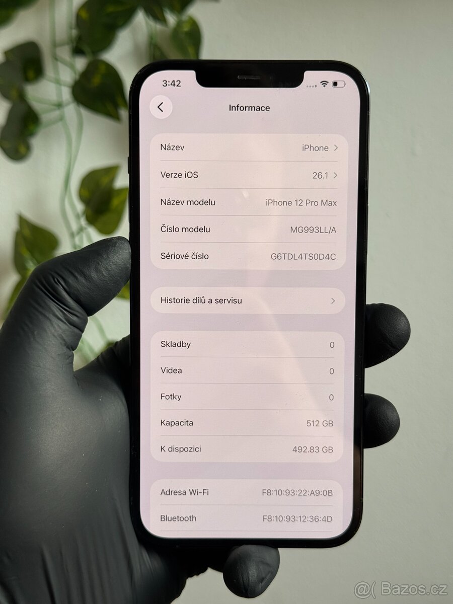 iPhone 12 Pro Max 512GB modrý - 100% baterie - 6