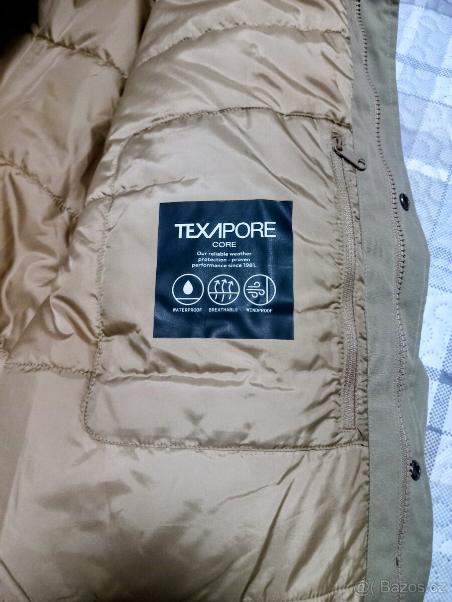 Jack Wolfskin Glacier Canyon Parka Olivově zelená - 6