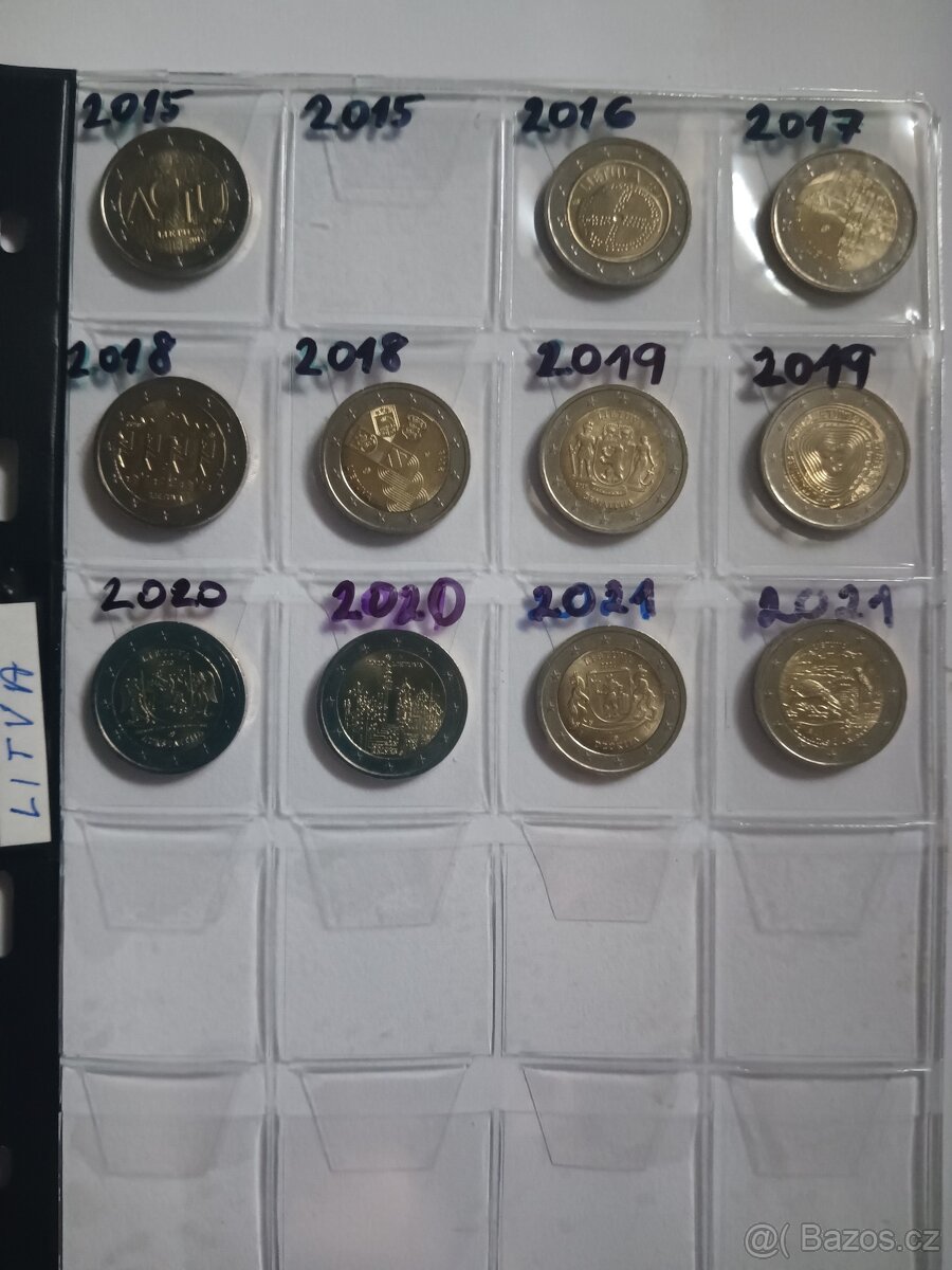 Sbírka euromincí 2€ ca 200ks - 6