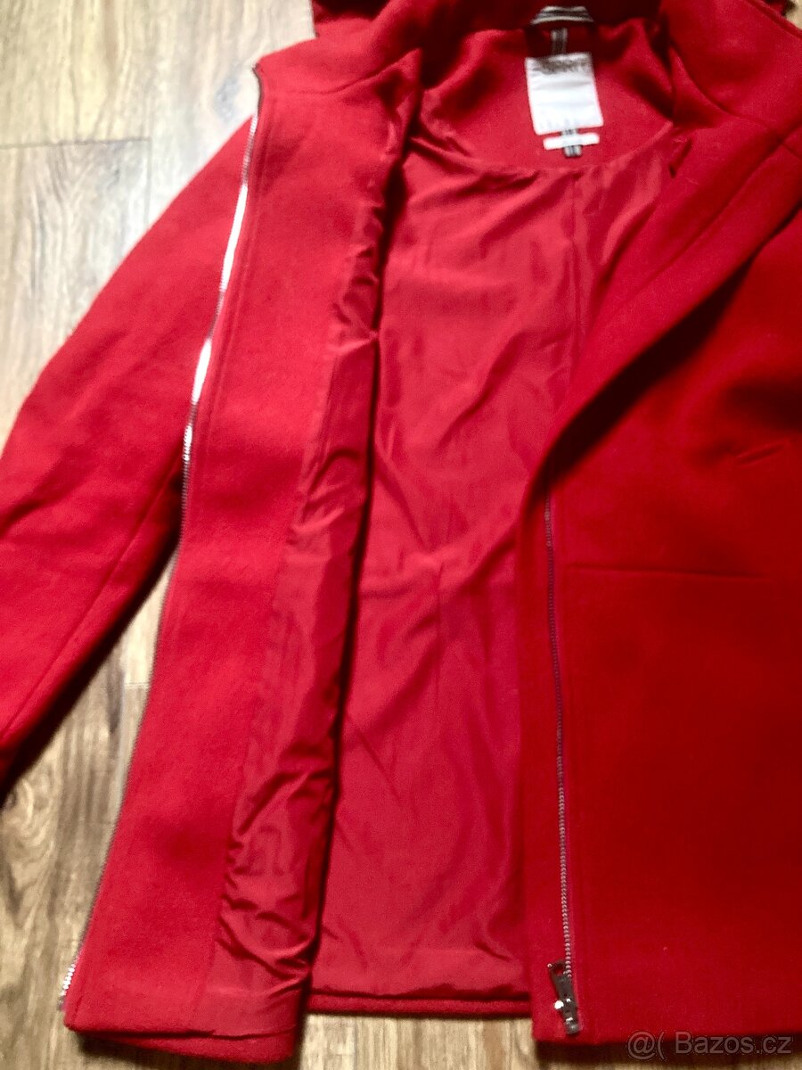 Červený podzimní kabát Esprit (vel. 40/42) - 6