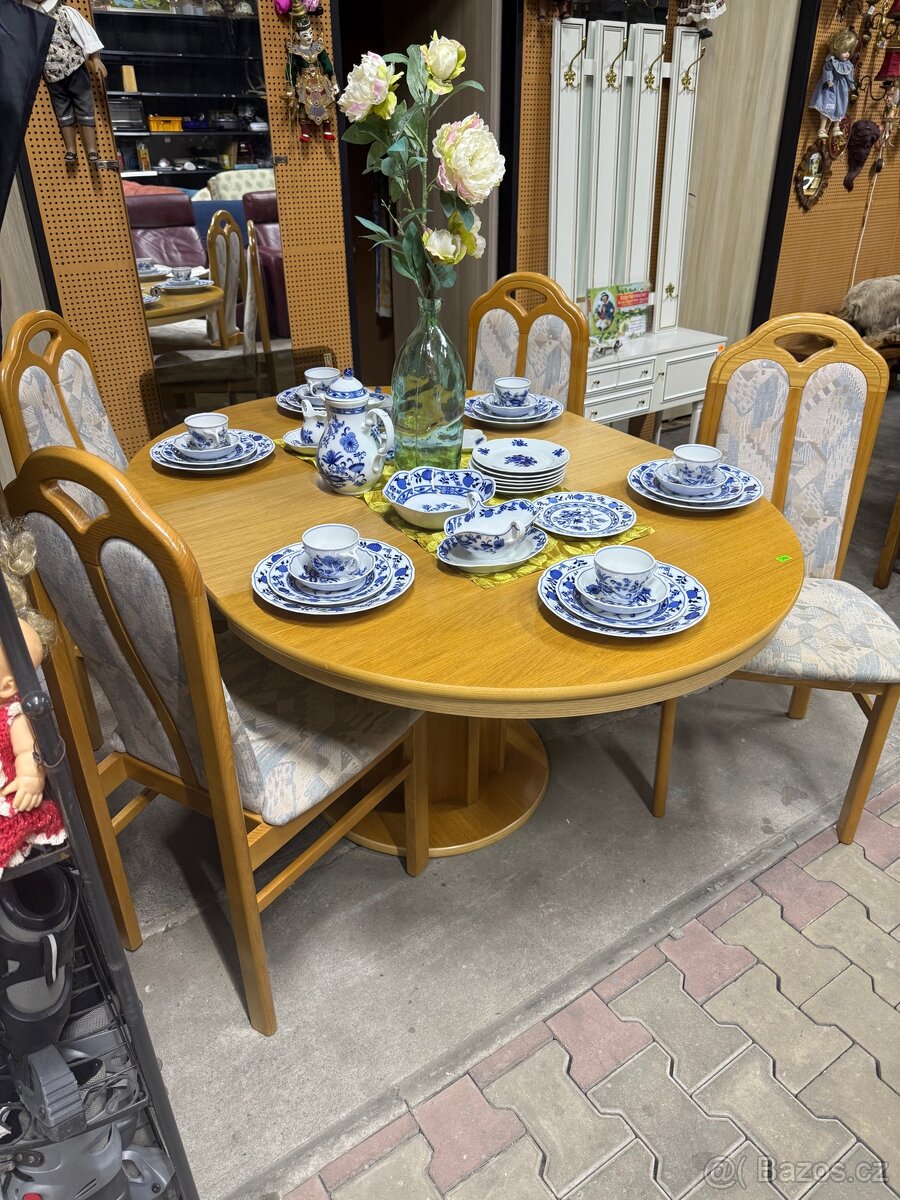 Rozkládací stůl + 4 židle - 6