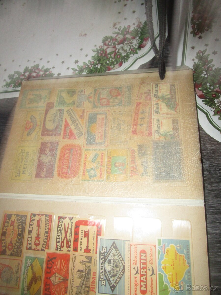 staré album -nálepky od sirek - 6