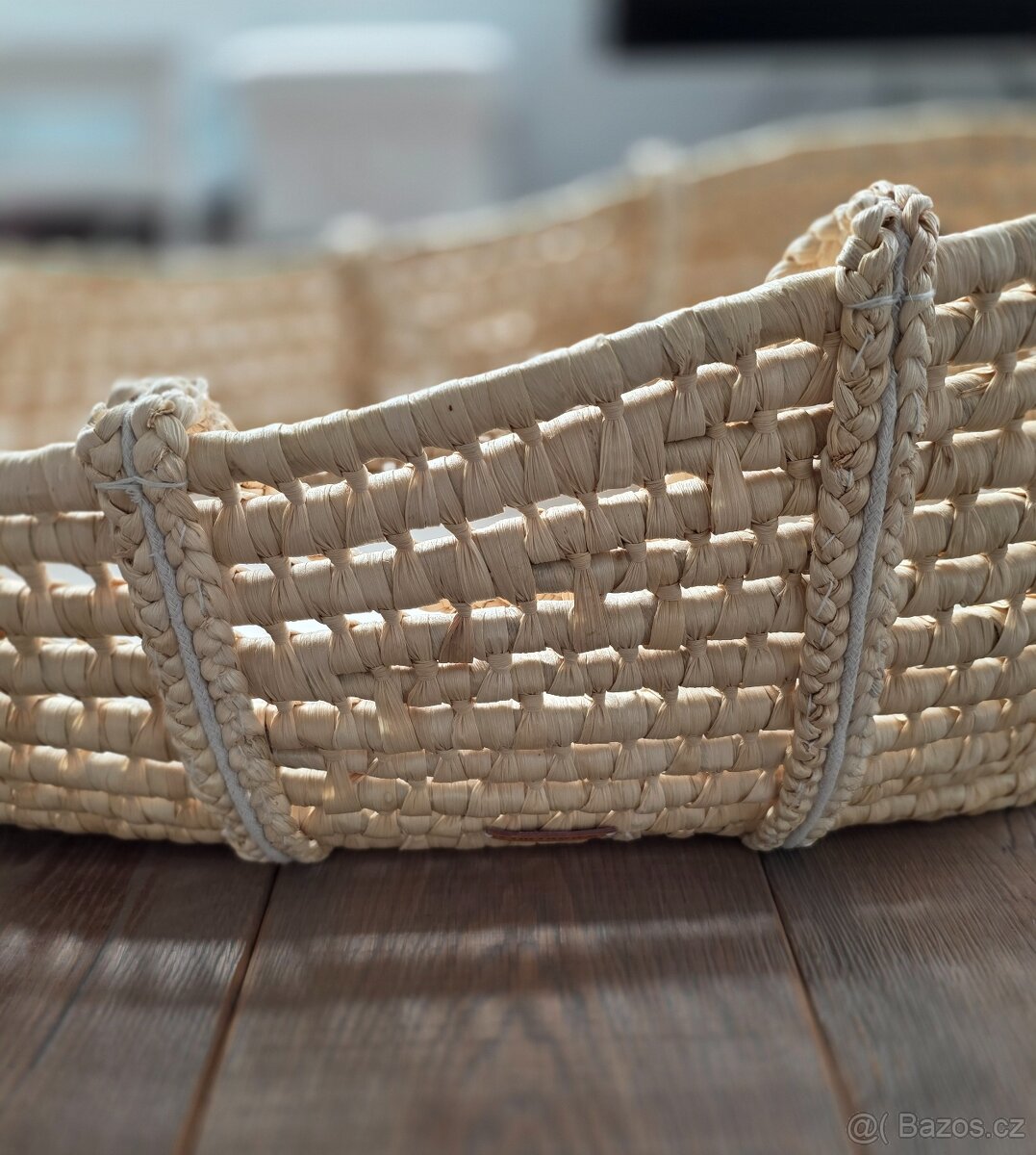 Childhome Mojžíšův koš vyvýšený Natural + matrace + potah Sl - 6