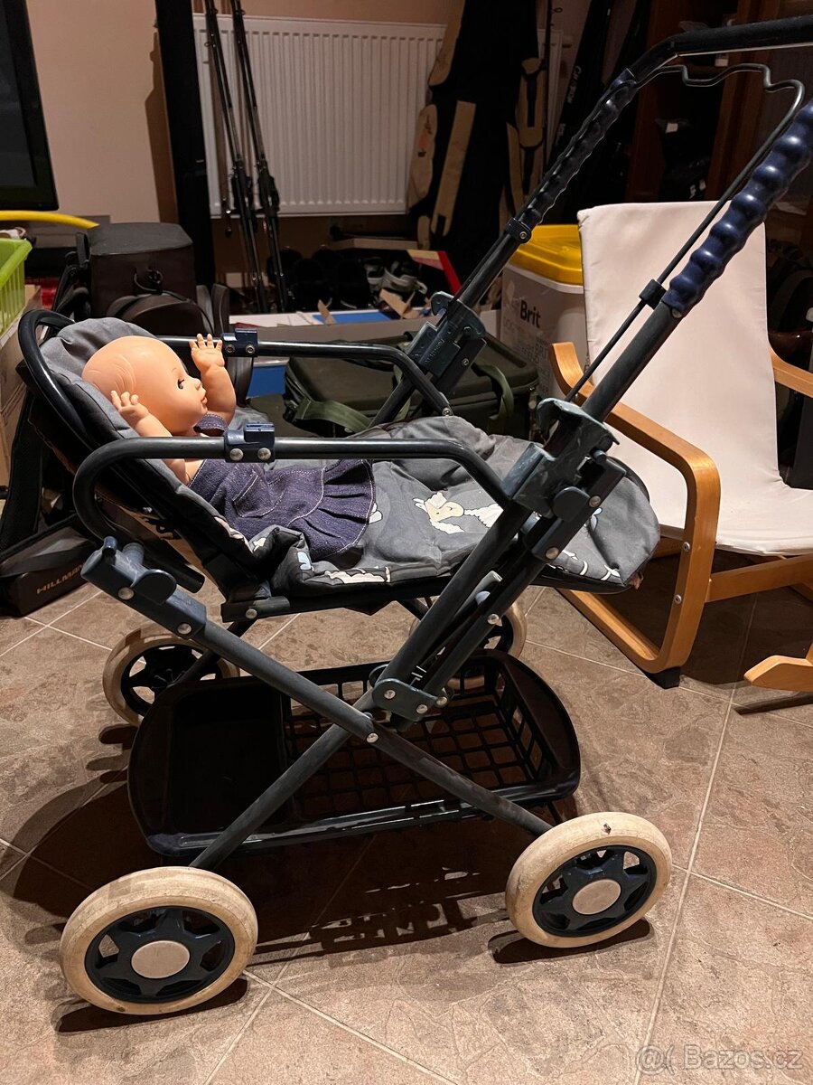 kočárek hole Baby Anabel + panenka + kočárek hluboký - 6