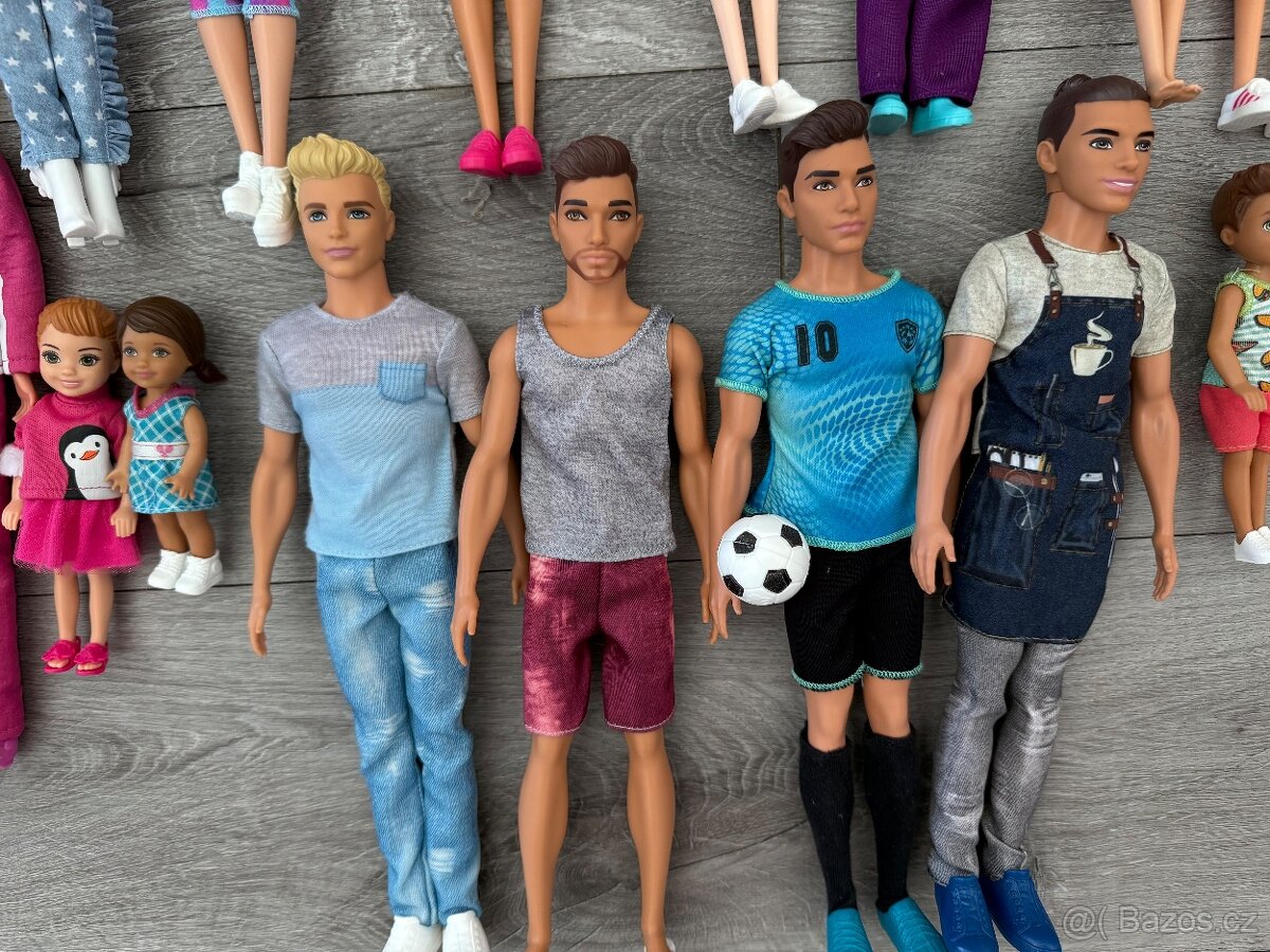Panenky BARBIE - sada - 6