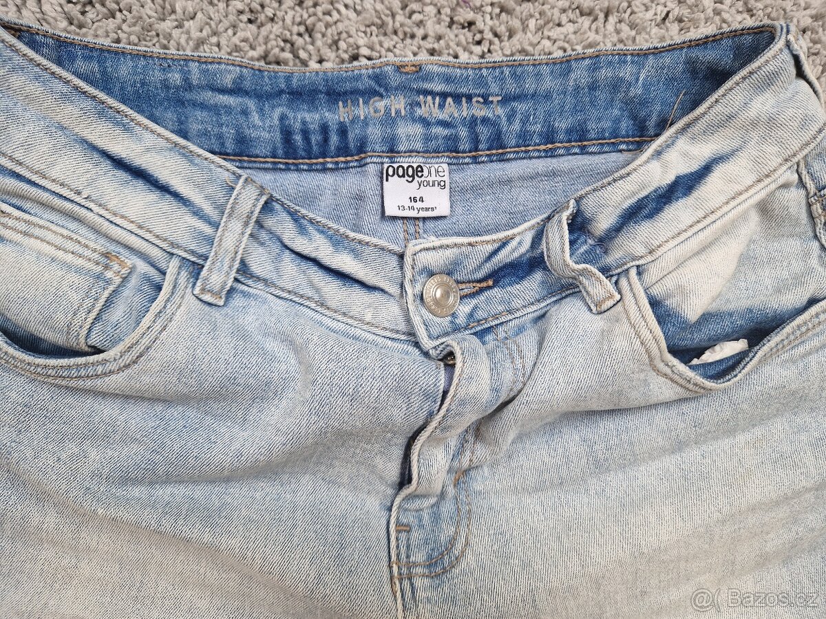 2x riflové kraťasy 12-14 let - 6