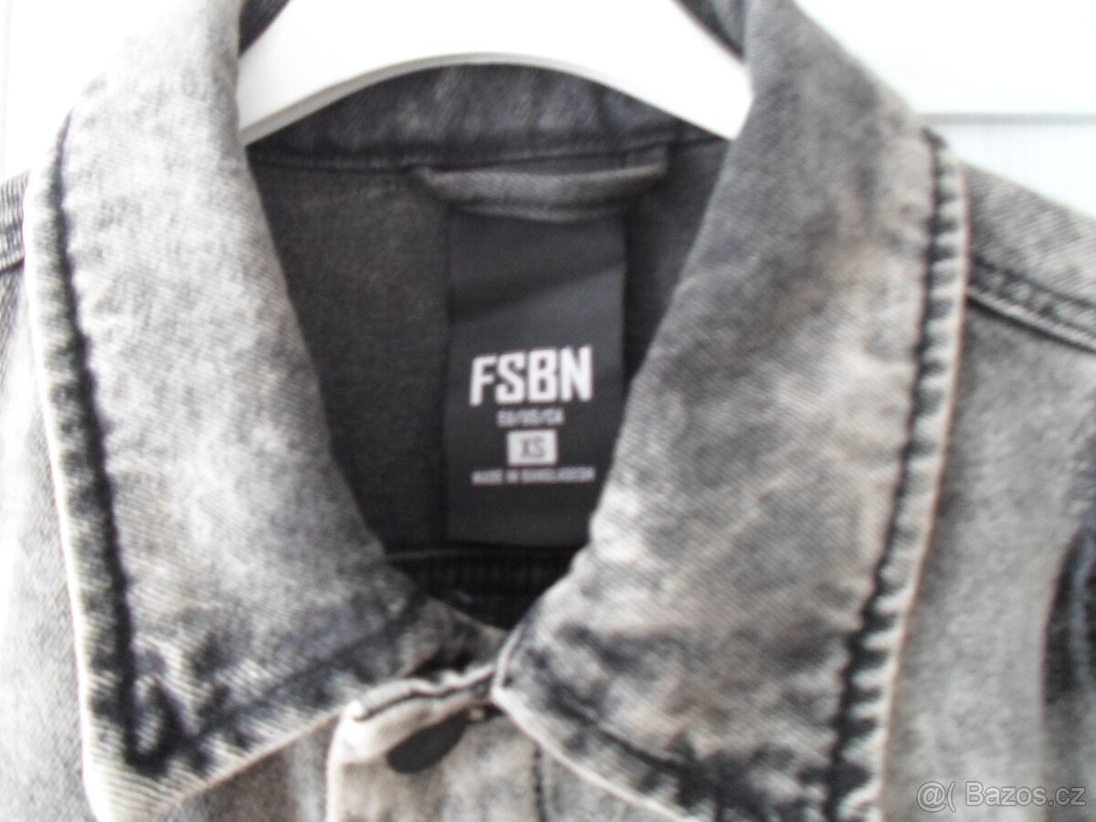 Šedá trhaná riflová bunda džíska - XS, S, M - 6