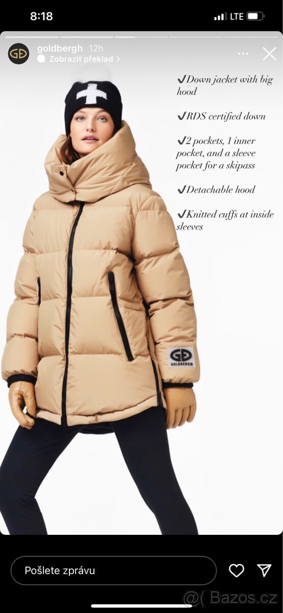Dámský Kabat/ prodlouzena bunda goldbergh - 6