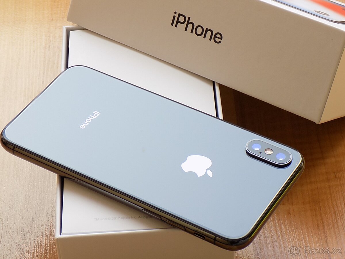 Apple iPhone X 256GB Space Gray,TOP , záruka, Bat 100% - 6