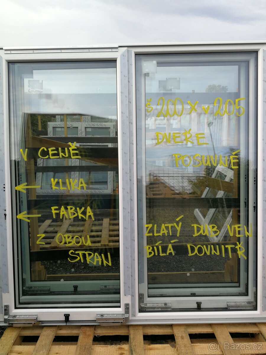 dvere prosklene 2 kridla - 6