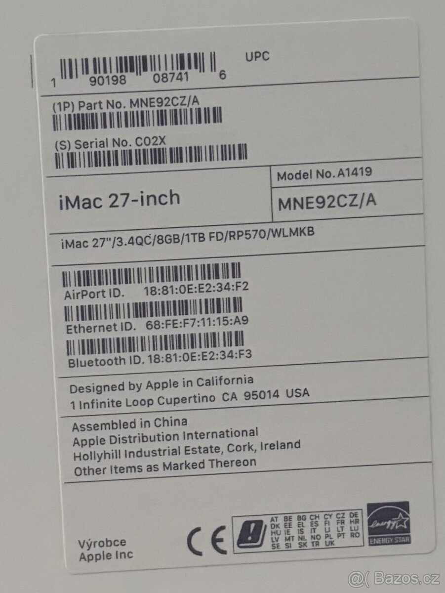 iMac 27" Retina 5K (2017) i5, 64 GB RAM, 1 TB SSD - 6