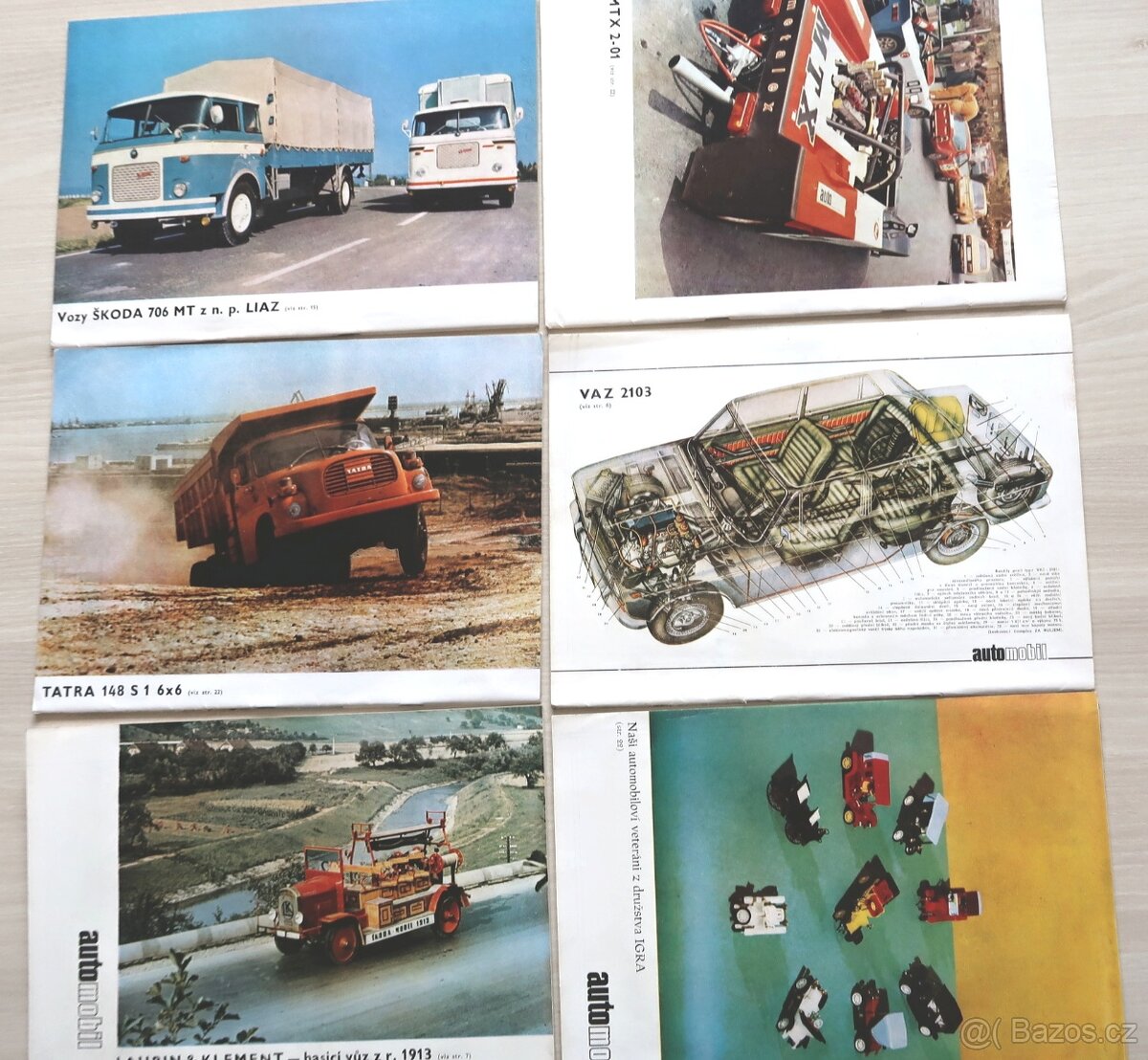 ČASOPIS AUTOMOBIL KOMPL. ROČNÍK 1973 ORIG. DESKY - 6