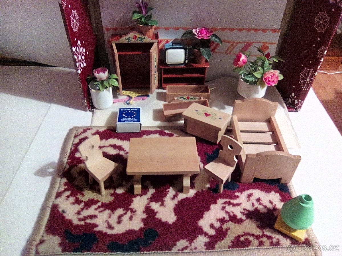Nábytek pro panenky Obývák, Ložnice - 6