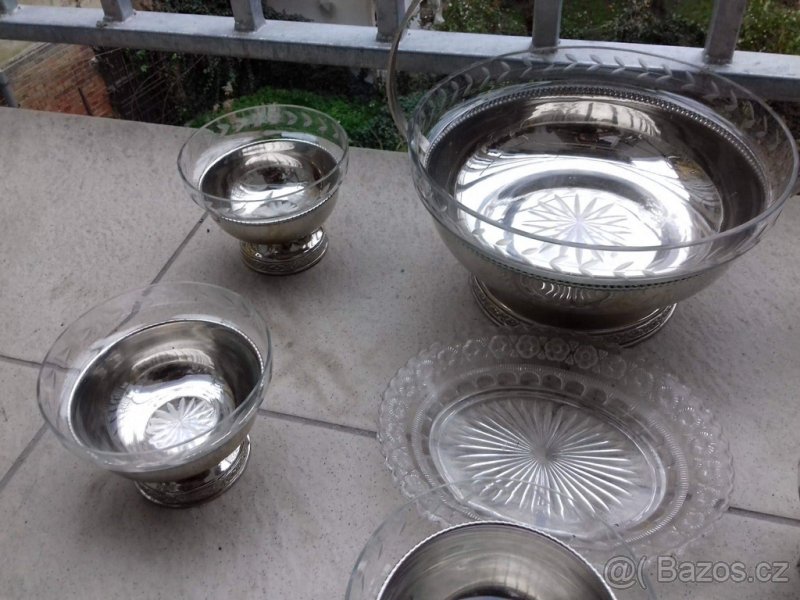 Starožitné mísy a mističky - komplet 7 ks - 6