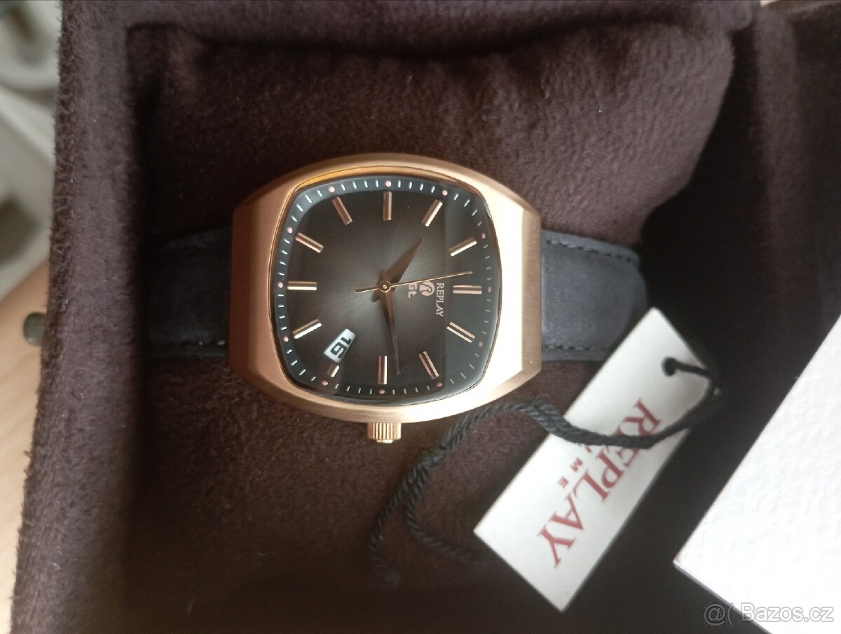 Hodinky REPLAY nenošené,na baterku - 6