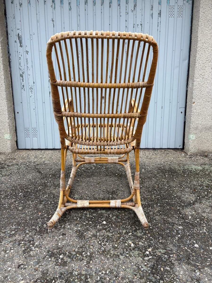 Ratanové houpací křeslo - 6