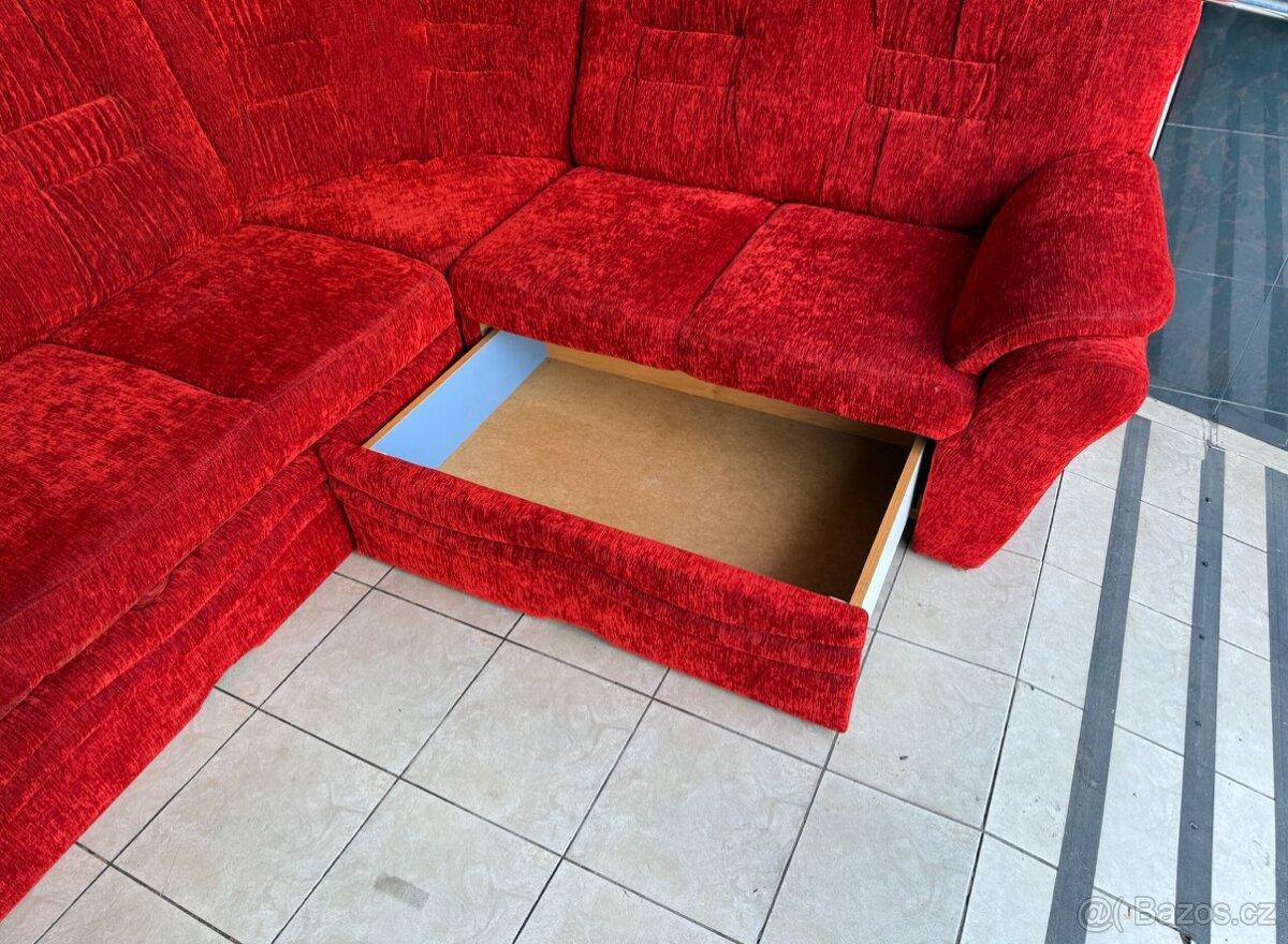 Rozkládací sedačka s úl. prostorem +křeslo KOMPLET - 6