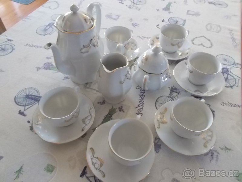 Čajová, kávová souprava. - 6