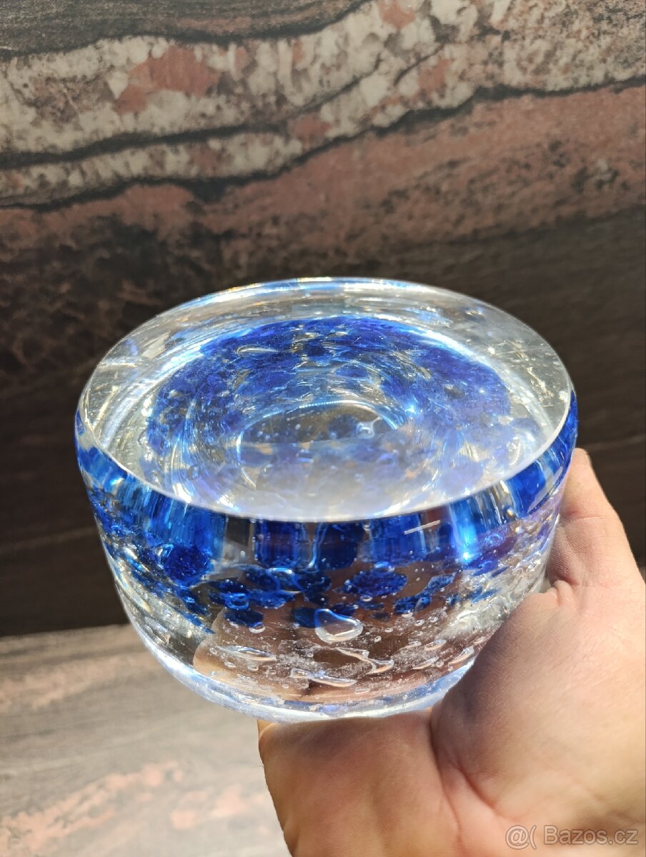 Váza hutní sklo ÚUŘ Praha sklárna Škrdlovice - 6