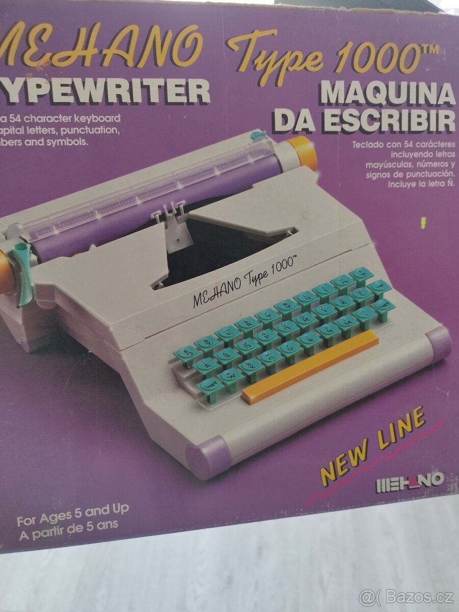 Retro hračka psací stroj - 6