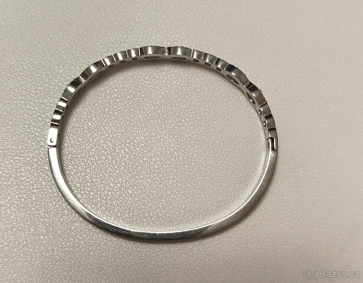 Souprava náramek + prstýnek z chirurgické oceli se zirkony - 6
