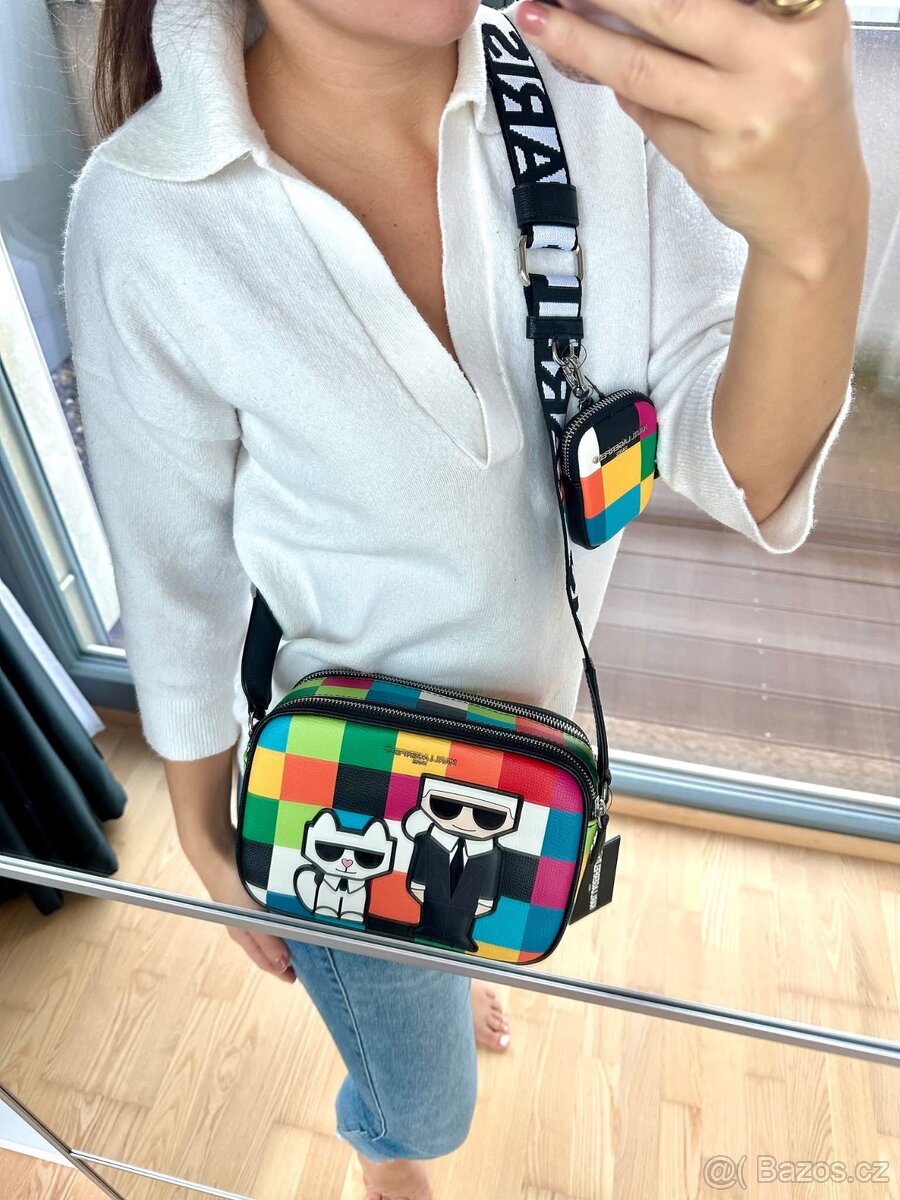KOSTIČKOVÁ CROSSBODY KABELKA KARL LAGERFELD 1 - 6