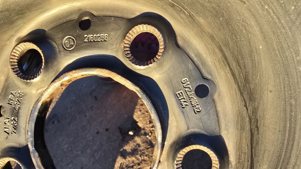 Plechové disky 5x112 R16 ET41 na Mercedes, Audi - 6