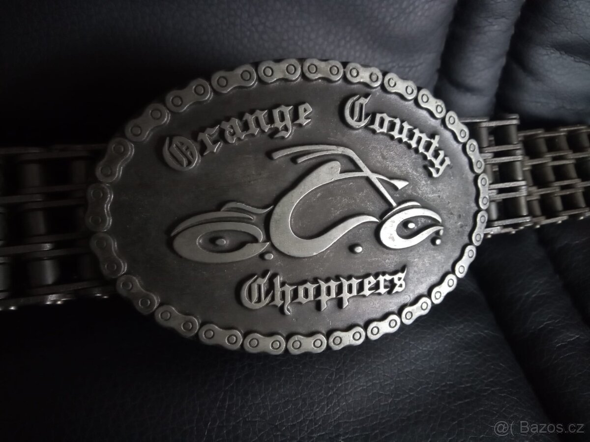 Kožený pásek s přezkou Harley Davidson - 6