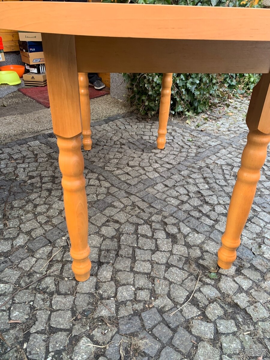 Dřevěný rozkládací stůl - 6