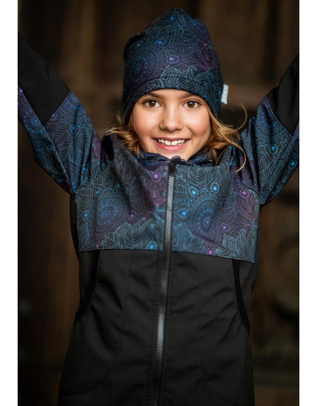 ☘️ SOFTSHELLOVÝ KABÁT Unuo MANDALA s fleecem vel. 128/134 - 6