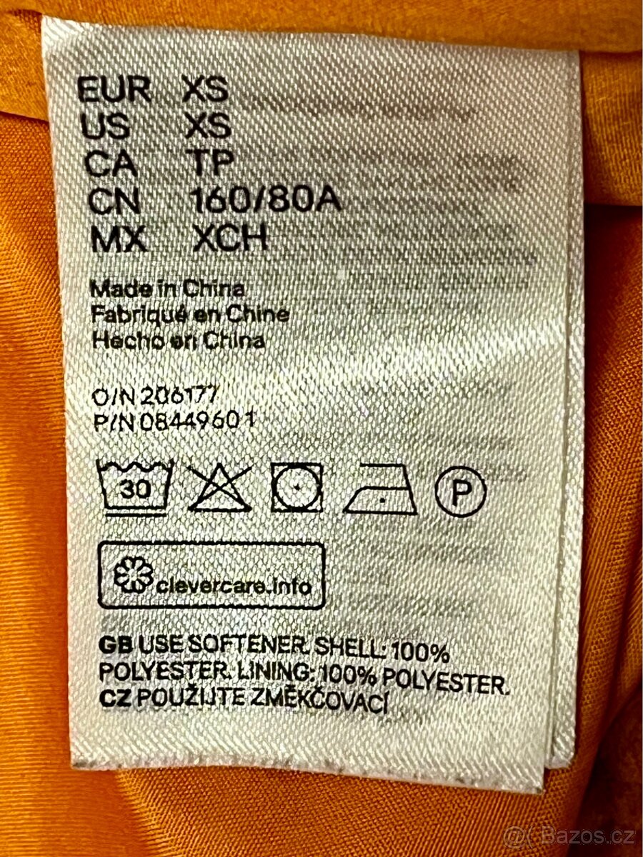 Oranžová bunda do pasu - 6