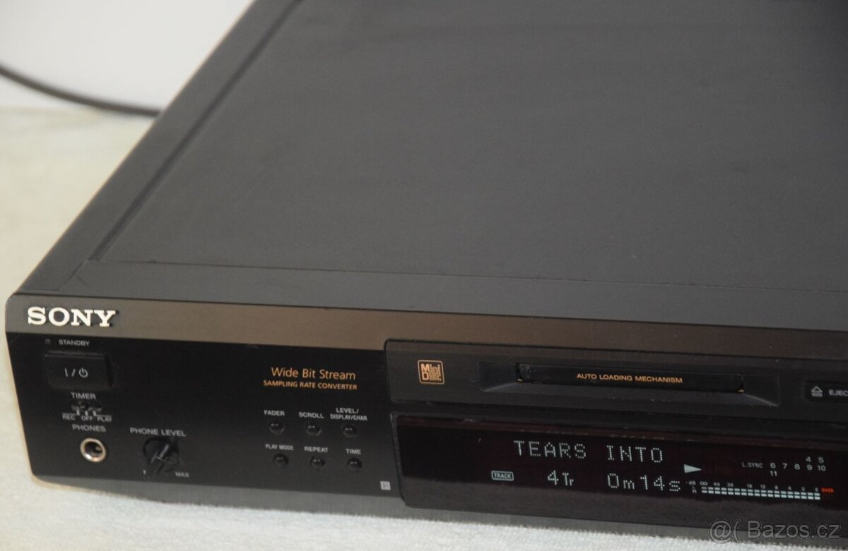 Minidisc deck SONY MDS-JE520 + 10x MD, manuál - 6