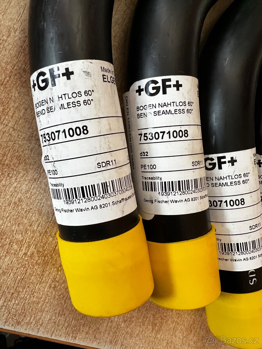 GF+ PE100 SDR11 oblouky – 22°, 30°, 60° - 6