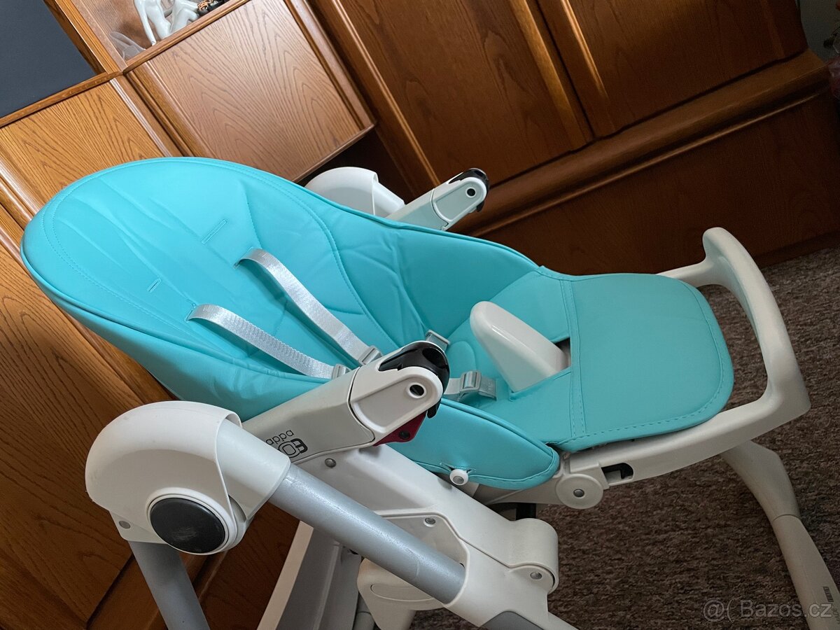 Jídelní židlička Peg Perego modrá/tyrkysová - 6