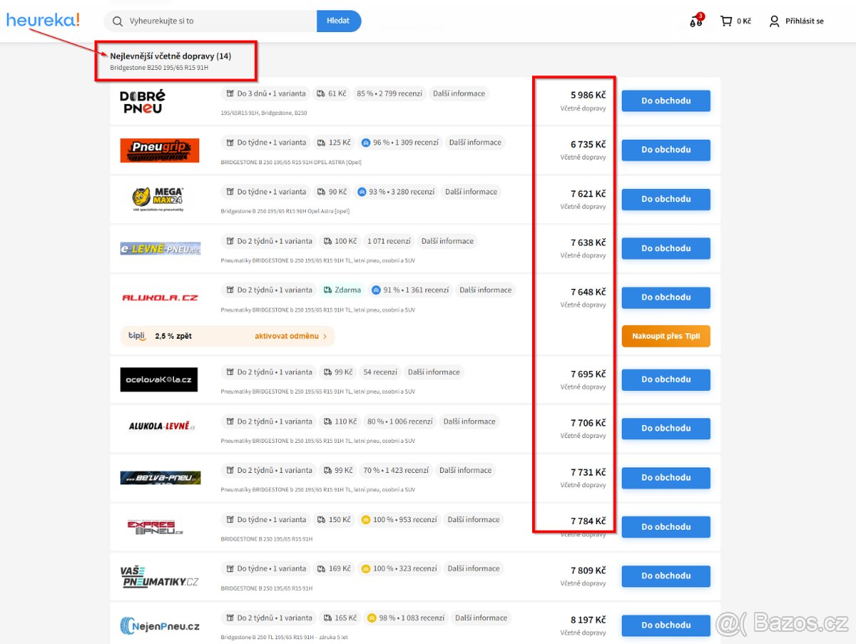 Nepoužité letní kolo s pneumatikou Bridgestone R15 195/65 - 6