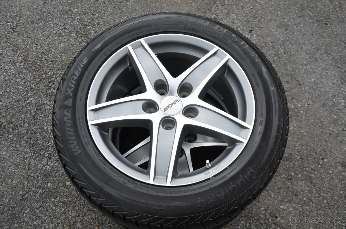 Volkswagen T5 - alu kola Ronal, 8x17 ET35 + zimní pneu - 6
