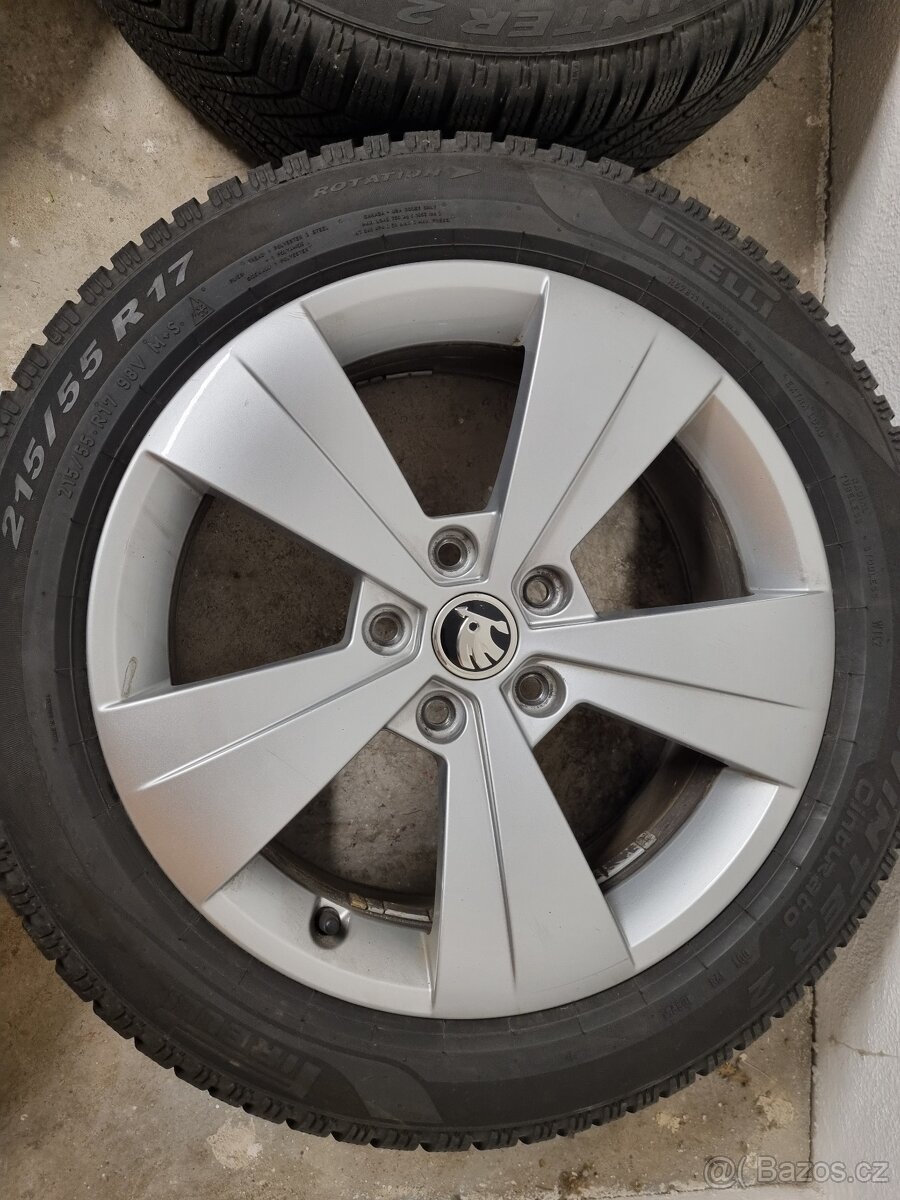 Originílní zimní Alu sada Superb 215/55 R17 - 6