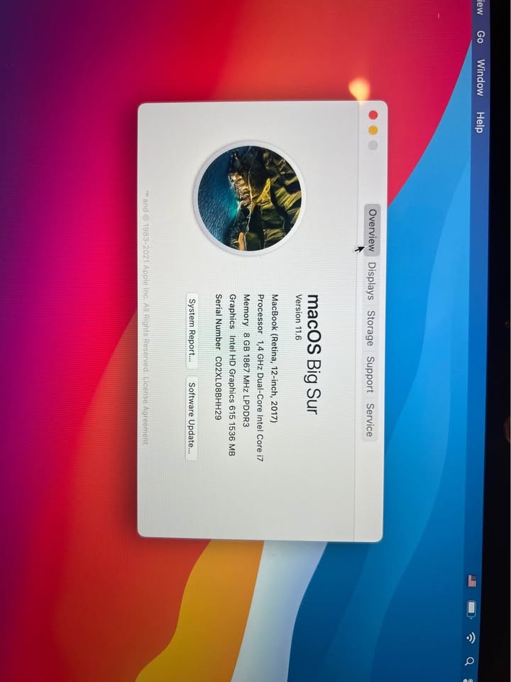 Apple Macbook 12" A1534 – Intel i7, 256 GB SSD, 8 GB RAM - 6