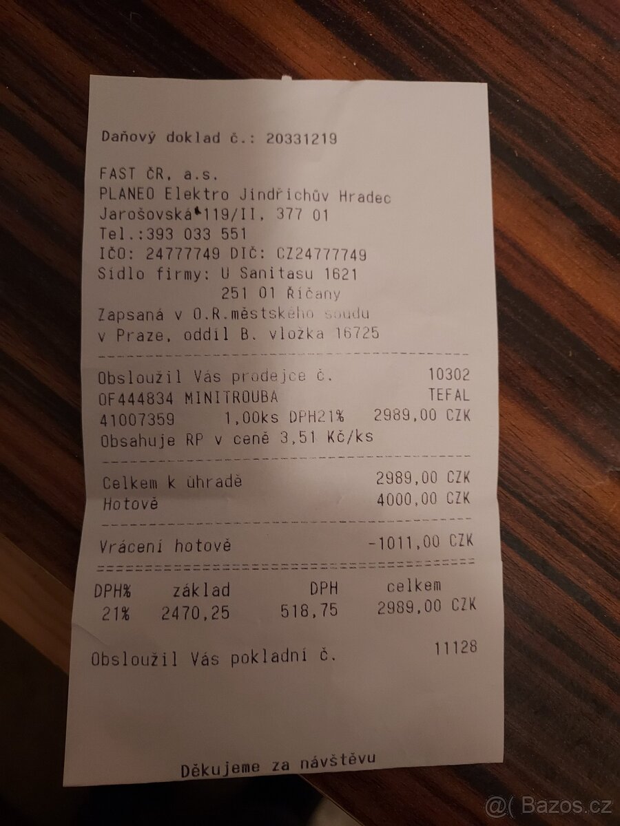 Trouba Tefal O34-A1 - 6