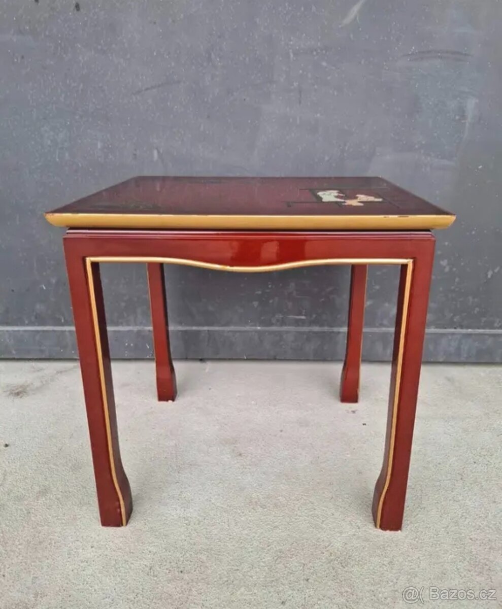 Starožitný čínský odkládací stolek - 6